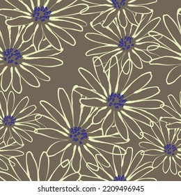 Tejido transparente del vector de patrón de línea floral, como el vector de ornamento. Suit para diseño de paquetes, fondo de pantalla, impresión de moda.