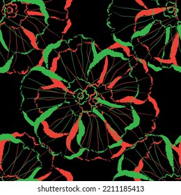 Tejido transparente del vector de patrón de línea floral, como el vector de ornamento. Suit para diseño de paquetes, fondo de pantalla, impresión de moda.