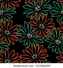 Tejido transparente del vector de patrón de línea floral, como el vector de ornamento. Suit para diseño de paquetes, fondo de pantalla, impresión de moda.
