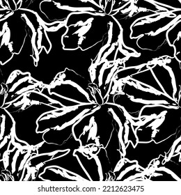 Tejido transparente del vector de patrón de línea floral, como el vector de ornamento. Suit para diseño de paquetes, fondo de pantalla, impresión de moda.