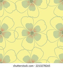 Tejido transparente del vector de patrón de línea floral, como el vector de ornamento. Suit para diseño de paquetes, fondo de pantalla, impresión de moda.