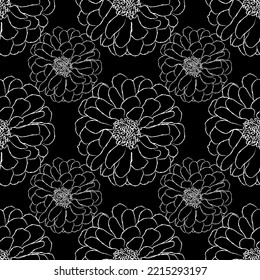 Seamless fabric of  floral Line Pattern Vector, like ornament vector. Suit for package design, wallpaper, fashion print.