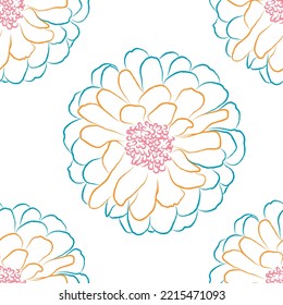 Tejido transparente del vector de patrón de línea floral, como el vector de ornamento. Suit para diseño de paquetes, fondo de pantalla, impresión de moda.