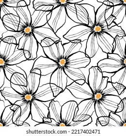 Tejido transparente del vector de patrón de línea floral, como el vector de ornamento. Suit para diseño de paquetes, fondo de pantalla, impresión de moda.