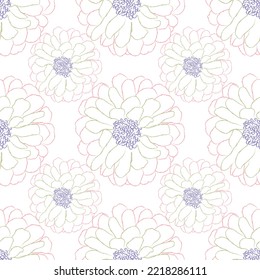 Seamless fabric of  floral Line Pattern Vector, like ornament vector. Suit for package design, wallpaper, fashion print.
