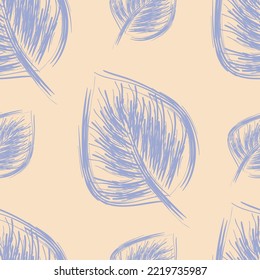 Seamless fabric of  floral Line Pattern Vector, like ornament vector. Suit for package design, wallpaper, fashion print.