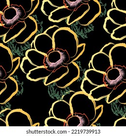 Tejido transparente del vector de patrón de línea floral, como el vector de ornamento. Suit para diseño de paquetes, fondo de pantalla, impresión de moda.