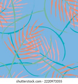 Seamless fabric of  floral Line Pattern Vector, like ornament vector. Suit for package design, wallpaper, fashion print.