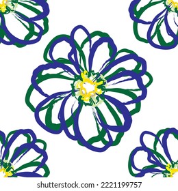 Seamless fabric of  floral Line Pattern Vector, like ornament vector. Suit for package design, wallpaper, fashion print.