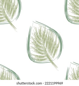 Seamless fabric of  floral Line Pattern Vector, like ornament vector. Suit for package design, wallpaper, fashion print.