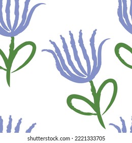 Seamless fabric of floral Line Pattern Vector, like ornament vector. Suit for package design, wallpaper, fashion print.