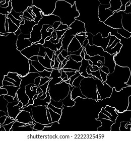 Seamless fabric of  floral Line Pattern Vector, like ornament vector. Suit for package design, wallpaper, fashion print.