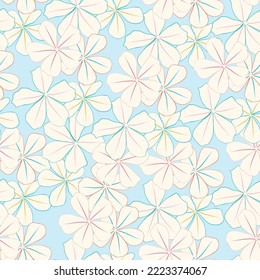 Seamless fabric of  floral Line Pattern Vector, like ornament vector. Suit for package design, wallpaper, fashion print.