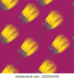 Seamless fabric of  floral Line Pattern Vector, like ornament vector. Suit for package design, wallpaper, fashion print.