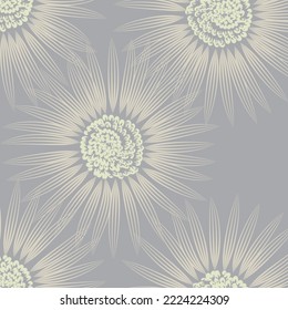 Seamless fabric of  floral Line Pattern Vector, like ornament vector. Suit for package design, wallpaper, fashion print.