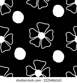 Seamless fabric of  floral Line Pattern Vector, like ornament vector. Suit for package design, wallpaper, fashion print.