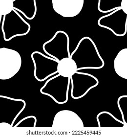 Seamless fabric of  floral Line Pattern Vector, like ornament vector. Suit for package design, wallpaper, fashion print.