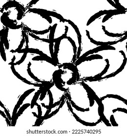 Tejido de líneas florales sin inconvenientes, como el estilo mínimo. Suit para diseño de paquetes, fondo de pantalla, impresión de moda.