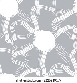 Seamless fabric of  floral Line Pattern Vector, like ornament vector. Suit for package design, wallpaper, fashion print.