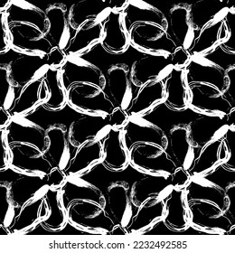 Tejido transparente de patrón de línea floral, como ilustración. Suit para diseño de paquetes, fondo de pantalla, impresión de moda.