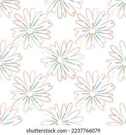 Tejido transparente de patrón de línea floral, como ilustración. Suit para diseño de paquetes, fondo de pantalla, impresión de moda.