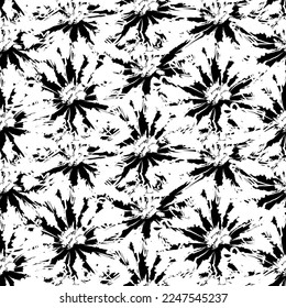 Seamless fabric of  floral Line Pattern, like illustration. Suit for package design, wallpaper, fashion print.