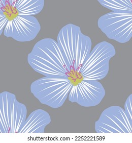 Seamless fabric of  floral Line Pattern, like illustration. Suit for package design, wallpaper, fashion print.