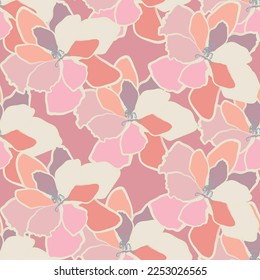 Tejido transparente de patrón de línea floral, como ilustración. Suit para diseño de paquetes, fondo de pantalla, impresión de moda.