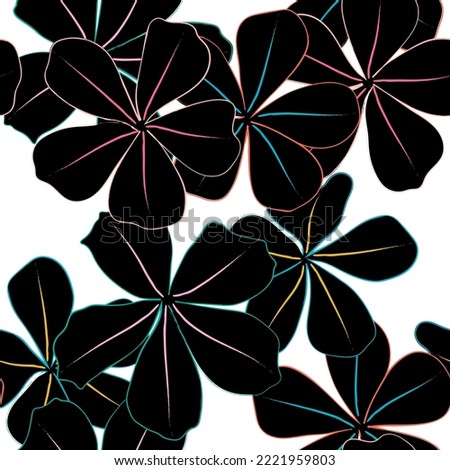 Seamless fabric of  floral Line Pattern Vector, like ornament vector. Suit for package design, wallpaper, fashion print.