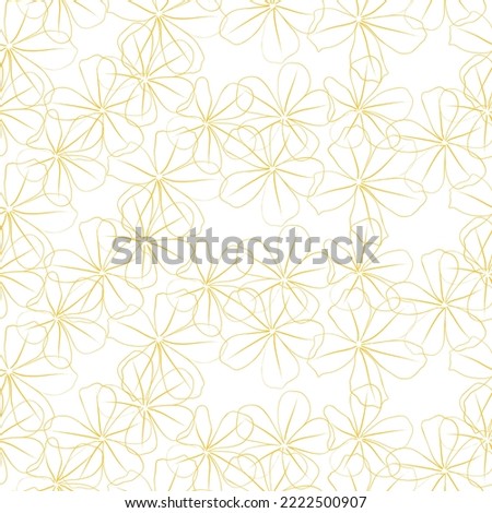 Seamless fabric of  floral Line Pattern Vector, like ornament vector. Suit for package design, wallpaper, fashion print.