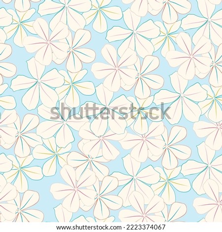 Seamless fabric of  floral Line Pattern Vector, like ornament vector. Suit for package design, wallpaper, fashion print.