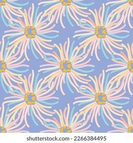 Nahtlose Stoffblumen mit Deko-Mustern, wie der moderne Stil. Eignet sich für die Verpackung, Textilien, Tapeten, Modedruck.