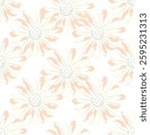 Seamless fabric of flowers pattern, like illustration. Suit for package design, wallpaper, fashion print, Housing wallpaper, arty-crafty.

