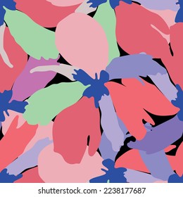 Tejido sin foco de patrón de flores, como ilustración. Suit para diseño de paquetes, fondo de pantalla, impresión de moda.