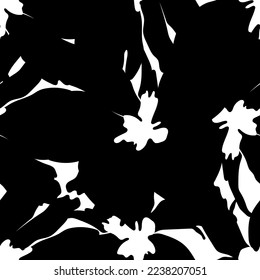 Seamless fabric of  flowers pattern, like illustration. Suit for package design, wallpaper, fashion print.