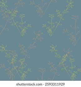 Seamless fabric of flowers pattern, like illustration. Suit for package design, wallpaper, fashion print, Housing wallpaper, arty-crafty.
