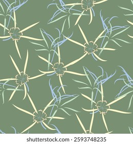 Seamless fabric of flowers pattern, like illustration. Suit for package design, wallpaper, fashion print, Housing wallpaper, arty-crafty.

