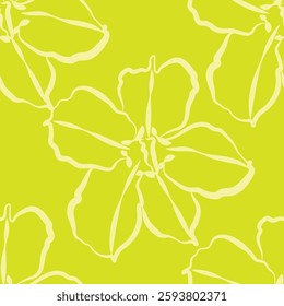 Seamless fabric of flowers pattern, like illustration. Suit for package design, wallpaper, fashion print, Housing wallpaper, arty-crafty.
