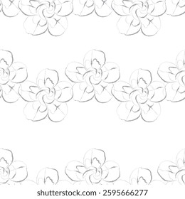 Seamless fabric of flowers pattern, like illustration. Suit for package design, wallpaper, fashion print, Housing wallpaper, arty-crafty.
