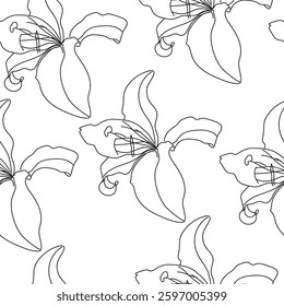 Seamless fabric of flowers pattern, like illustration. Suit for package design, wallpaper, fashion print, Housing wallpaper, arty-crafty.
