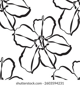 Seamless fabric of flowers pattern, like illustration. Suit for package design, wallpaper, fashion print, Housing wallpaper, arty-crafty.
