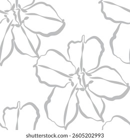 Seamless fabric of flowers pattern, like illustration. Suit for package design, wallpaper, fashion print, Housing wallpaper, arty-crafty.

