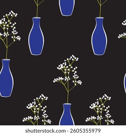 Seamless fabric of flowers pattern, like illustration. Suit for package design, wallpaper, fashion print, Housing wallpaper, arty-crafty.
