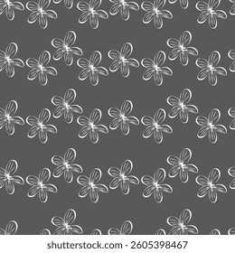 Seamless fabric of flowers pattern, like illustration. Suit for package design, wallpaper, fashion print, Housing wallpaper, arty-crafty.
