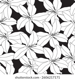 Seamless fabric of flowers pattern, like illustration. Suit for package design, wallpaper, fashion print, Housing wallpaper, arty-crafty.

