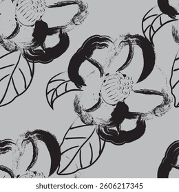 Seamless fabric of flowers pattern, like illustration. Suit for package design, wallpaper, fashion print, Housing wallpaper, arty-crafty.
