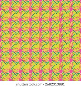 Tela inconsútil del patrón de las flores, como ilustración. Traje para el diseño del paquete, Fondo de pantalla, impresión de la moda, Fondo de pantalla de la vivienda, arty-crafty.