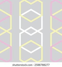 Seamless fabric of geometric pattern, like illustration. Suit for package design, wallpaper, fashion print, Housing wallpaper, arty-crafty.