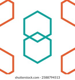 Seamless fabric of geometric pattern, like illustration. Suit for package design, wallpaper, fashion print, Housing wallpaper, arty-crafty.
