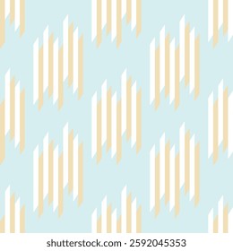 Seamless fabric of geometric pattern, like illustration. Suit for package design, wallpaper, fashion print, Housing wallpaper, arty-crafty.
